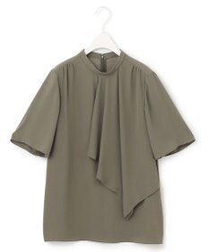 ICB 【洗える】 Back Satin Amunzen フリルブラウス