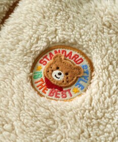 MIKI HOUSE HOT BISCUITS 【80-120cm】 カラフルビーンズ 裏ボアフリース リバーシブル総柄ジャンパー