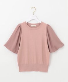 ANY SIS 【洗える】バルーンスリーブ ニットＴシャツ