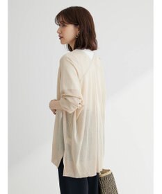 Green Parks 接触冷感シアーニットカーディガン