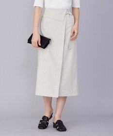 ICB 【洗える】Vi/Peブッチャー ラップデザインスカート