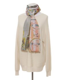 MOONBAT ハナト (Hanato) シルクコットンストール レイクサイド 197cm×70cm