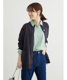Green Parks ミドル丈モックネックカーディガン