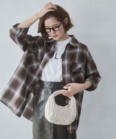 WEGO 【ユニセックス着用ITEM/SMLサイズ展開】オンブレチェックシャツ（LS）