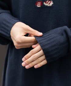 WEGO 【ユニセックス着用ITEM/MLサイズ展開】ジャガードアニマルプルオーバー