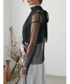 Green Parks AnriettMusee ドットチュール２ＷＡＹボウタイブラウス