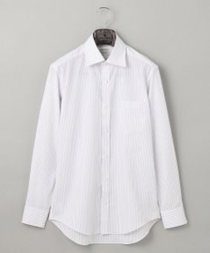 GOTAIRIKU 【形態安定】PREMIUMPLEATS_セミワイドカラー 通年ドレスシャツ（ストライプ）