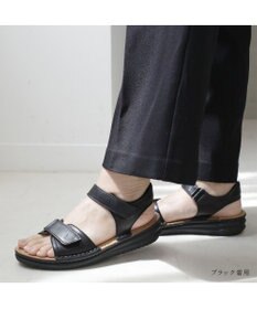 Pointer 本革 甲幅調整 超軽量マジックテープ付きサンダル