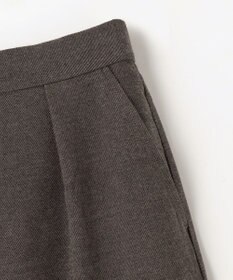 ANY 【洗濯機可/ウエストゴム】ライトツイードワイドパンツ