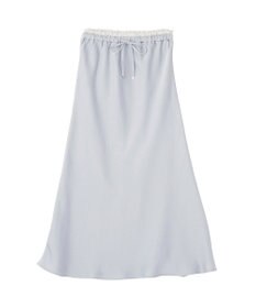 earth music&ecology サテンフリルマーメイドスカート