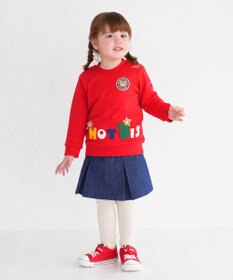 MIKI HOUSE HOT BISCUITS 【80-120cm】 立体ロゴ×キャラクタートレーナー