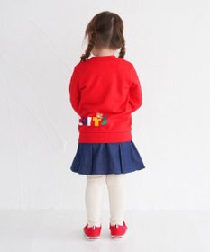 MIKI HOUSE HOT BISCUITS 【80-120cm】 立体ロゴ×キャラクタートレーナー