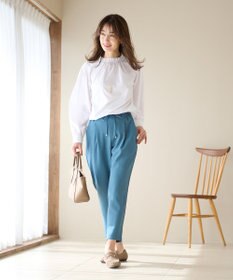 ANY 【UVケア/接触冷感/ウエストゴム】イージケア美脚パンツ テーパード