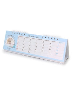 Mother garden しろたん しろたん＆らっこいぬ 2024年 スリム卓上カレンダー