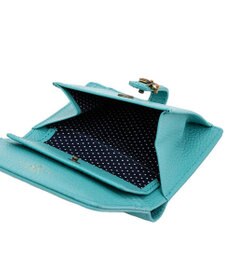 LANVIN en Bleu リュバン コンパクト二つ折り財布