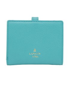 LANVIN en Bleu リュバン コンパクト二つ折り財布