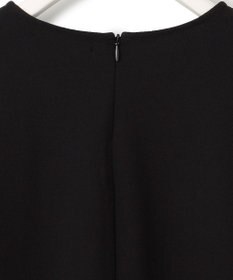 ICB L 【洗える】ジョーゼットジャージー 異素材コンビプルオーバー