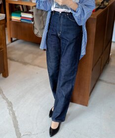 caqu modern classic テーパードデニムパンツ