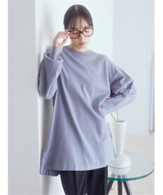 earth music&ecology バックヘムプリーツチュニック