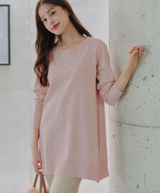 Tiaclasse 【安田美沙子さん着用・選べる2type・洗える】もちニットチュニック