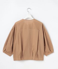 自由区 S 【羽織れる・涼やか】エアリーコットンリップボリュームスリーブ ブラウス