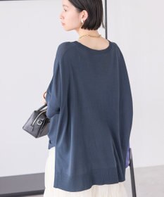 AMERICAN HOLIC 接触冷感サイドスリットニットプルオーバー