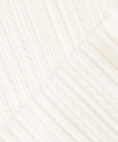 組曲 【前後着用可】MINAレーシーニット カーディガン