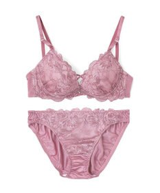 San-ai Resort（三愛水着楽園） 【WEB限定】【プチプラブラセット】純欲カラーヌーディーレーシーストリングブラ＆ショーツセット 【northerly】