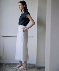 NAVE 【Nave・洗える/シアー素材】シアーリンクル ノースリーブブラウス