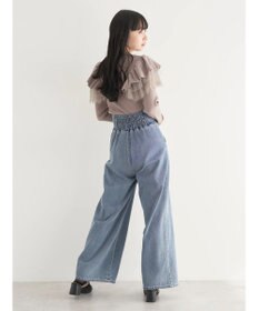 earth music&ecology ショルダーチュールレースプルオーバー