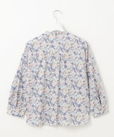 J.PRESS LADIES 【洗える】Liberty バンドカラー プルオーバー ブラウス