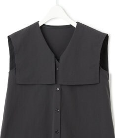 ICB 【洗える】ヴィンテージスパンブロード ビックカラーブラウス