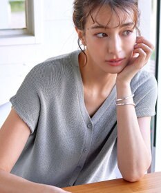 Tiaclasse 【洗える】リネンタッチカーディガン