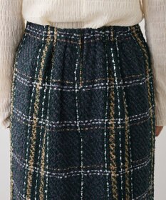 Green Parks ・ＳＵＧＡＲ　ＳＰＯＯＮ　チェックフリンジスカート