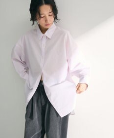 Green Parks イージーケアストライプシャツ