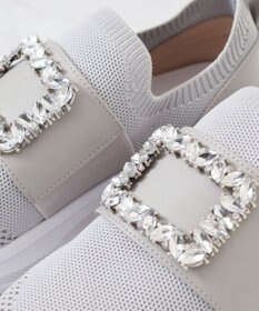 Bridget Birkin 【Bridget Birkin】ビジューバックルニットスニーカー