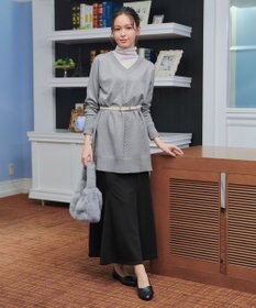 Tiaclasse 【安田美沙子さん着用・選べる2type・洗える】もちニットチュニック