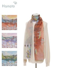 MOONBAT ハナト (Hanato) シルクコットンストール レイクサイド 197cm×70cm