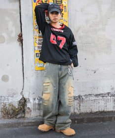 WEGO 【ユニセックス着用ITEM】ナンバリングホッケーT（LS）