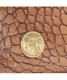 A.D.M.J. 【牛革】クロコ型押しキューブトート21cm(ショルダーストラップ付)