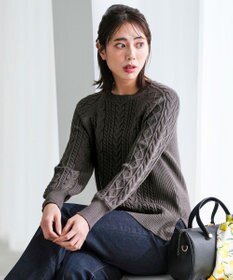 ANY SIS S ケーブル ニット プルオーバー