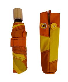 +RING 【限定/日本製】レディース向け パッチワーク プラスリング 折傘50cm ORG SR319