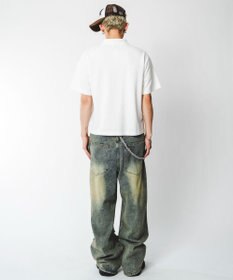WEGO 【ユニセックス着用ITEM】ブリーチグラフィックポロシャツ（SS）