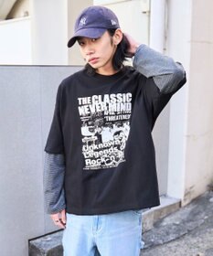 WEGO フェイクレイヤードグラフィックT（LS）