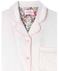 une nana cool 【綿100%】スビン天竺 半袖開襟パジャマ MADE WITH LIBERTY FABRIC