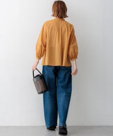 23区 【先行予約】コットンボイル ピンタック ブラウス