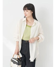 earth music&ecology シアーボーイズライクシャツ