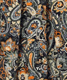 J.PRESS YORK STREET 【WOMEN】ペイズリーワイドプリーツ スカート