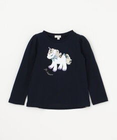 ANY KIDS ミラクルスパンコール長袖Tシャツ