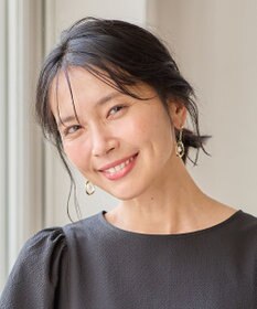 ANY サークルリングドロップパールピアス